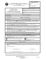 Document preview: Form 280-CAAPP Request for Non-applicability, Exception, or Exclusion of Regulatory Requirements - Illinois
