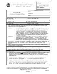 Form 282-CAAPP Streamline Applicable Requirements - Illinois