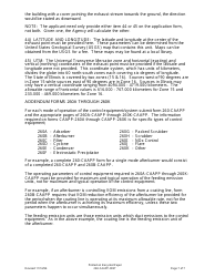 Instructions for Form 260-CAAPP Air Pollution Control Equipment Data and Information - Illinois, Page 7