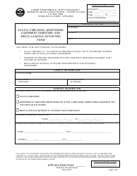 Document preview: Form 405-CAAPP Excess Emissions, Monitoring Equipment Downtime, and Miscellaneous Reporting Form - Illinois