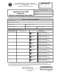 Form 670-CAAPP Application for Cair Permit for Electrical Generating Units (Egu) - Illinois