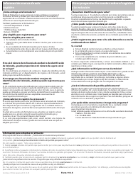 Formulario 115-S Formulario De Registro De Votante De Colorado - Colorado (Spanish), Page 2