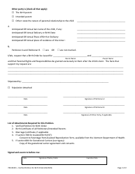 Form 700-00301 Verified Petition for Birth Order - Vermont, Page 2