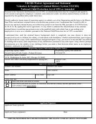 Document preview: Form CCP0240 Vechs Waiver Agreement and Statement - Cook County, Illinois