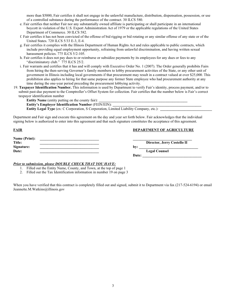 Premium and Rehabilitation Reimbursement Agreement - Illinois, Page 3