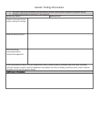 Document preview: Genetic Testing Information - Utah