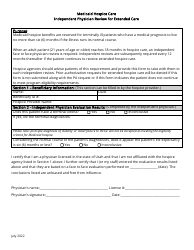 Document preview: Independent Physician Review for Extended Care - Utah