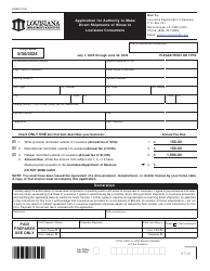 Document preview: Form R-8695 Application for Authority to Make Direct Shipments of Wines to Louisiana Consumers - Louisiana, 2024