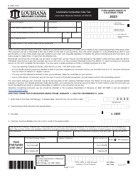 Form R-1035 Louisiana Consumer Use Tax - Louisiana