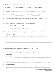Lot Line Adjustment Application - Town of Patterson, New York, Page 2