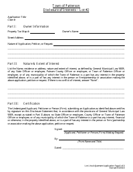 Lot Line Adjustment Application - Town of Patterson, New York, Page 8