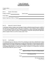 Application Form for a Zoning Variance - Town of Patterson, New York, Page 6