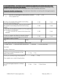 Form DR-4317 Cdbg-Dr Housing Assistance Application - Missouri, Page 5