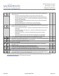 Form CDD-0316 Electronic Plan Check (Epc) Submittal Verification Checklist - City of Sacramento, California, Page 2