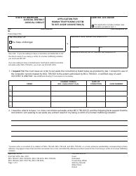 Document preview: Form MC227B Application for Human Trafficking Victim to Set Aside Conviction(S) - Michigan
