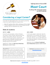 Exploring Careers in the Law Application - Michigan