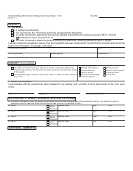 Form JC01 Complaint (Request for Action, Delinquency Proceedings) - Michigan, Page 2