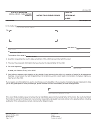 Document preview: Form JC53 Notice to Putative Father - Michigan