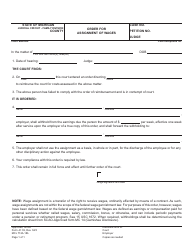 Document preview: Form JC39 Order for Assignment of Wages - Michigan