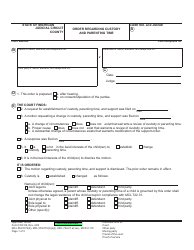 Document preview: Form FOC89 Order Regarding Custody and Parenting Time - Michigan