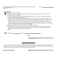 Form FOC30A Order Vacating/Confirming Registration of Out-of-State, Foreign, or Convention Support Order (Uifsa/Hague) - Michigan, Page 2