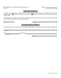 Form FOC30H Notice of Registration of Convention Support Order (Hague) - Michigan, Page 3