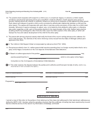 Form FOC89A Order Regarding Custody and Parenting Time Following Alternative Dispute Resolution - Michigan, Page 3