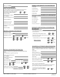 DHA Form 131 TRICARE Prime Travel Benefit/Combat Related Disability Travel Patient Information Worksheet, Page 2