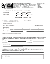 Aquaculture Facility License Application - Arizona, Page 2