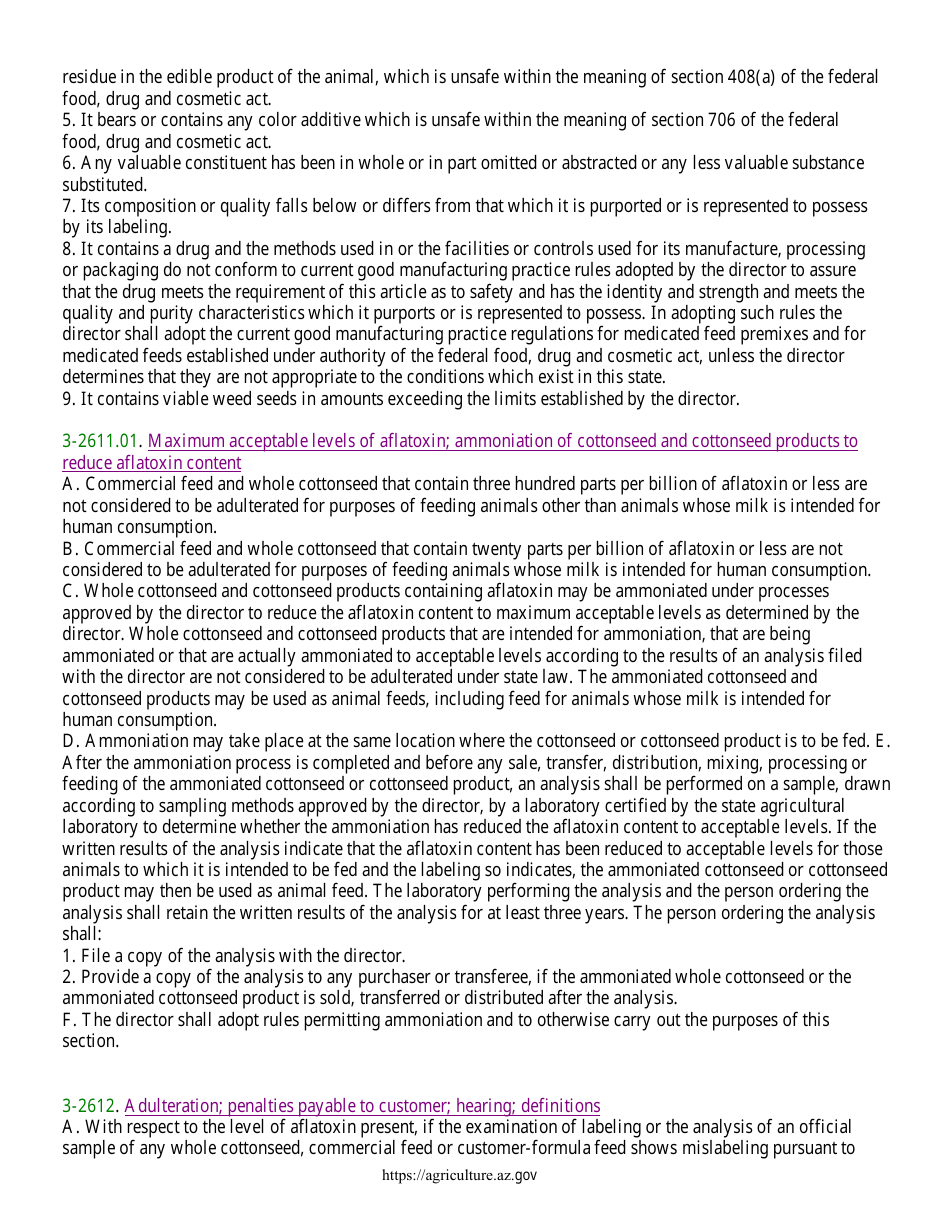 New - Commercial Feed License Application - Arizona, Page 7