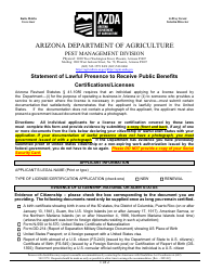 Applicator Certification Application - Arizona, Page 4