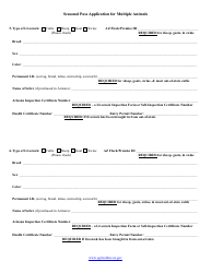 Seasonal Pass Application for Multiple Livestock - Arizona, Page 4