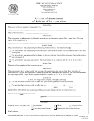 Form CD100 Articles of Amendment of Articles of Incorporation - Georgia (United States), Page 2