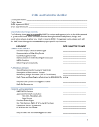 Document preview: Dnrc Grant Submittal Checklist - Montana