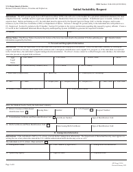 ATF Form 3252.4 Initial Suitability Request