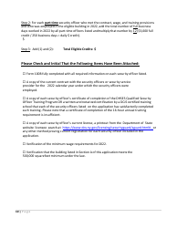 Security Officer Training Tax Credit Program Application - New York, Page 10