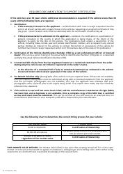 Form RV-F1310401 Application for Certification of Ownership - Tennessee, Page 2