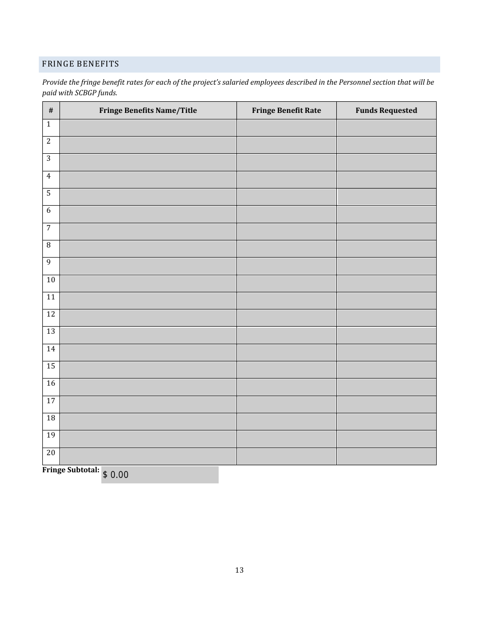 Scbgp Project Profile Template - Utah, Page 13