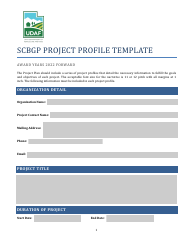 Scbgp Project Profile Template - Utah