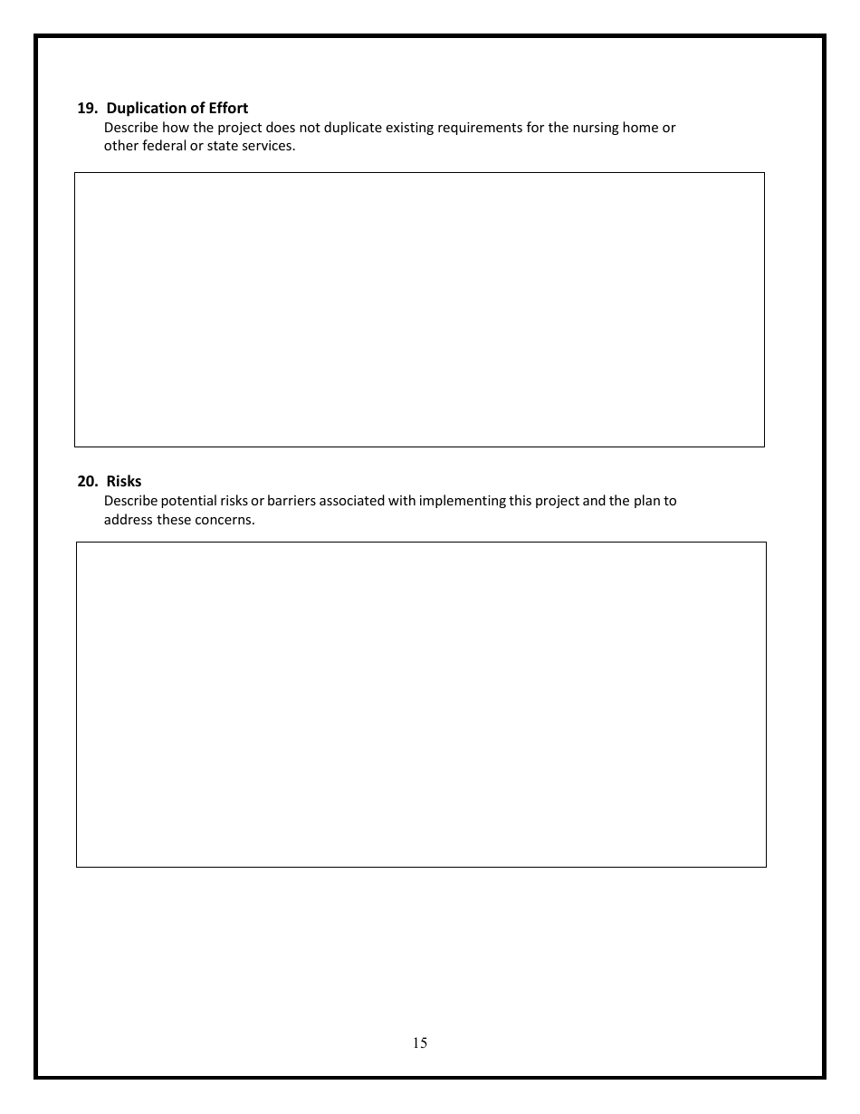 Civil Money Penalty (Cmp) Reinvestment Application Template, Page 15