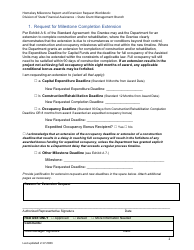 Homekey Milestone Report and Extension Request Workbook - California, Page 2
