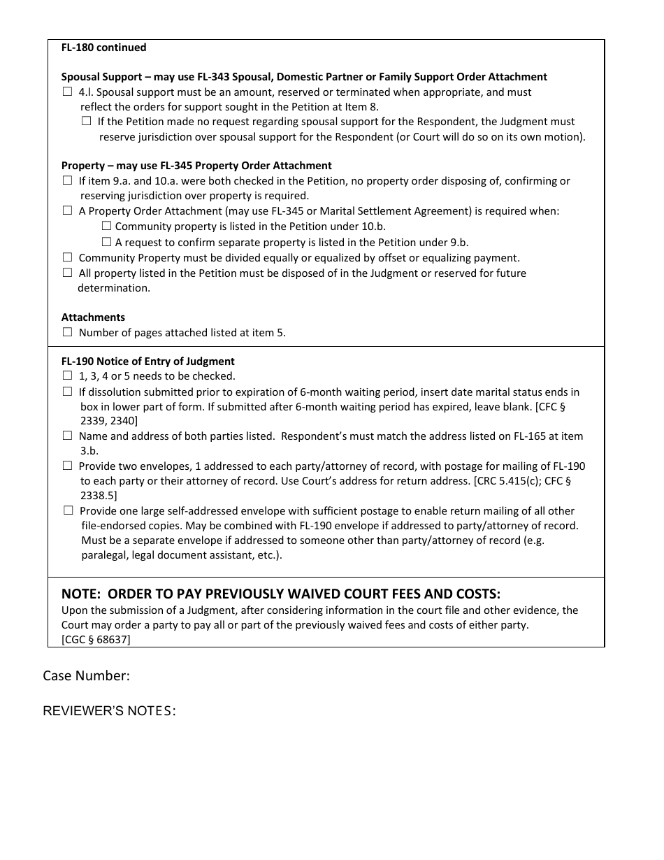 County of Sonoma, California Checklist 1 Default Without Agreement