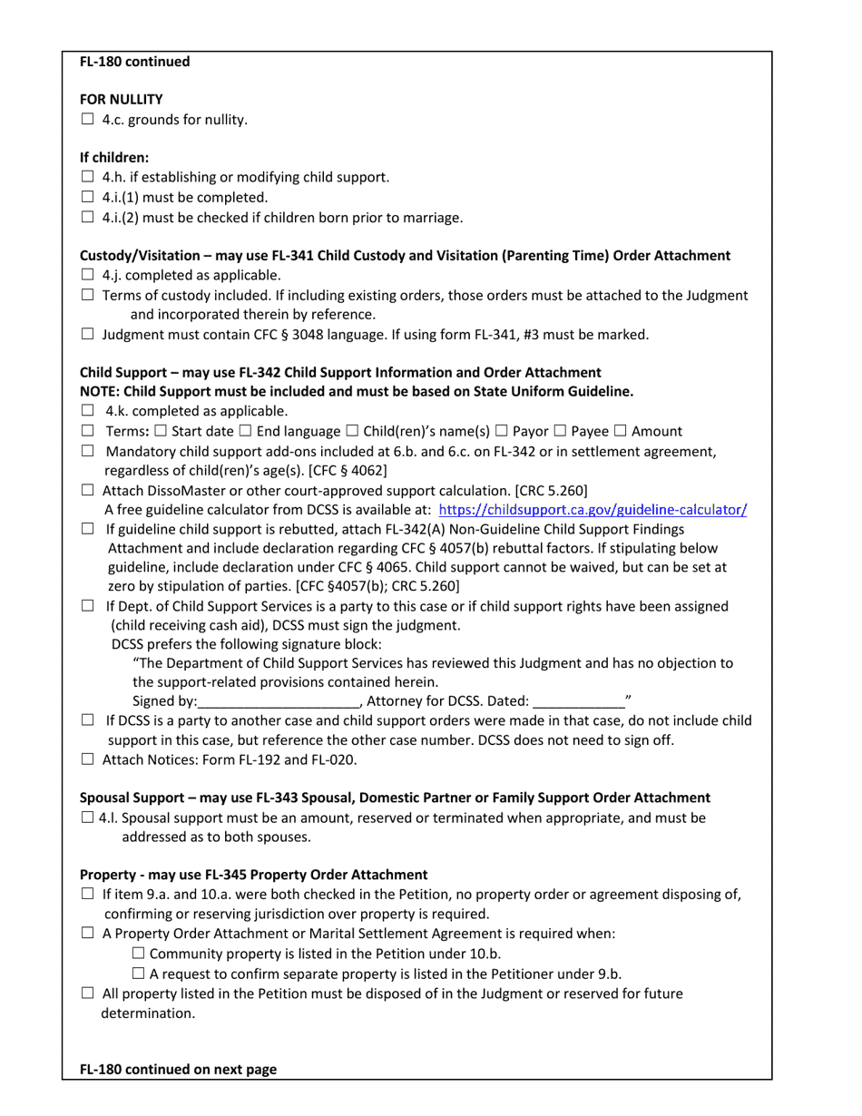 Checklist 2 - Default With Agreement Dissolution, Legal Separation, Nullity, Domestic Partnership - County of Sonoma, California, Page 3