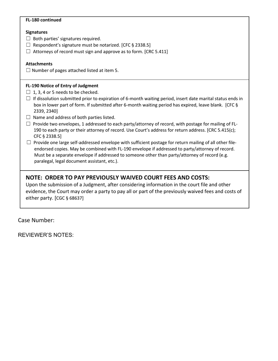 Checklist 2 - Default With Agreement Dissolution, Legal Separation, Nullity, Domestic Partnership - County of Sonoma, California, Page 4