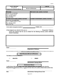 Document preview: Form AHB015 Motion for Rehearing - City of Flint, Michigan