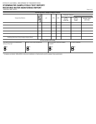 Form CEM-2052 Stormwater Sample Field Test Report/Receiving Water Monitoring Report - California, Page 3