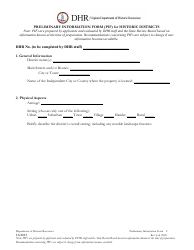Preliminary Information Form (PIF) for Historic Districts - Virginia, Page 2