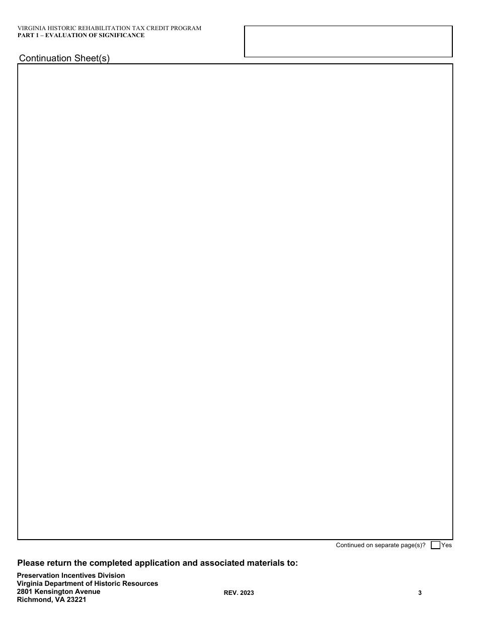 Part 1 Evaluation of Significance - Virginia, Page 3