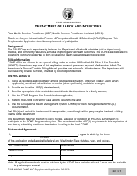 Document preview: Form F245-488-000 Cohe Hsc Supplemental Application - Washington