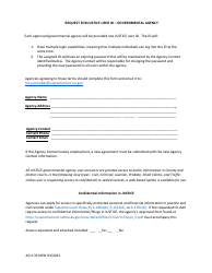 Form AD2:35 Request for Justice User ID - Governmental Agency - Nebraska